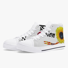 Load image into Gallery viewer, Classic High-Top Canvas Shoes - White/Black
