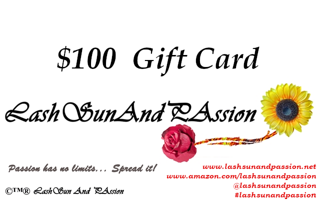 LAshSun And PAssion $100 GIFT CARD