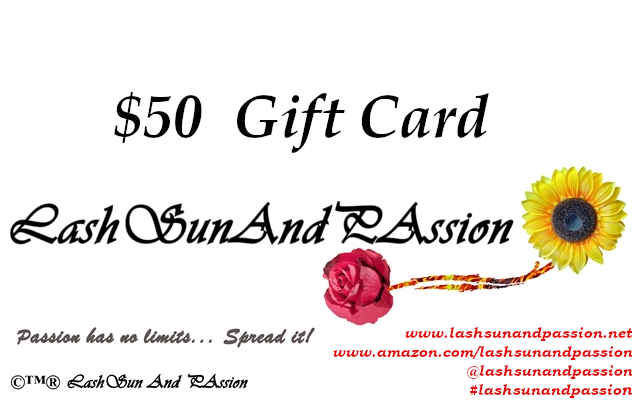 LAshSun And PAssion $50 GIFT CARD