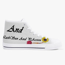 Load image into Gallery viewer, Classic High-Top Canvas Shoes - White/Black
