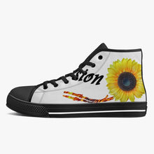 Load image into Gallery viewer, Classic High-Top Canvas Shoes - White/Black
