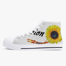 Load image into Gallery viewer, Classic High-Top Canvas Shoes - White/Black
