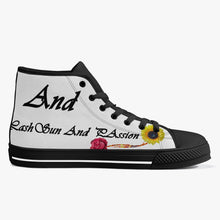 Load image into Gallery viewer, Classic High-Top Canvas Shoes - White/Black
