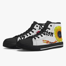 Load image into Gallery viewer, Classic High-Top Canvas Shoes - White/Black
