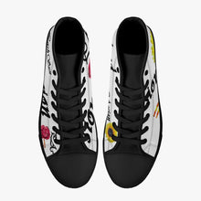 Load image into Gallery viewer, Classic High-Top Canvas Shoes - White/Black
