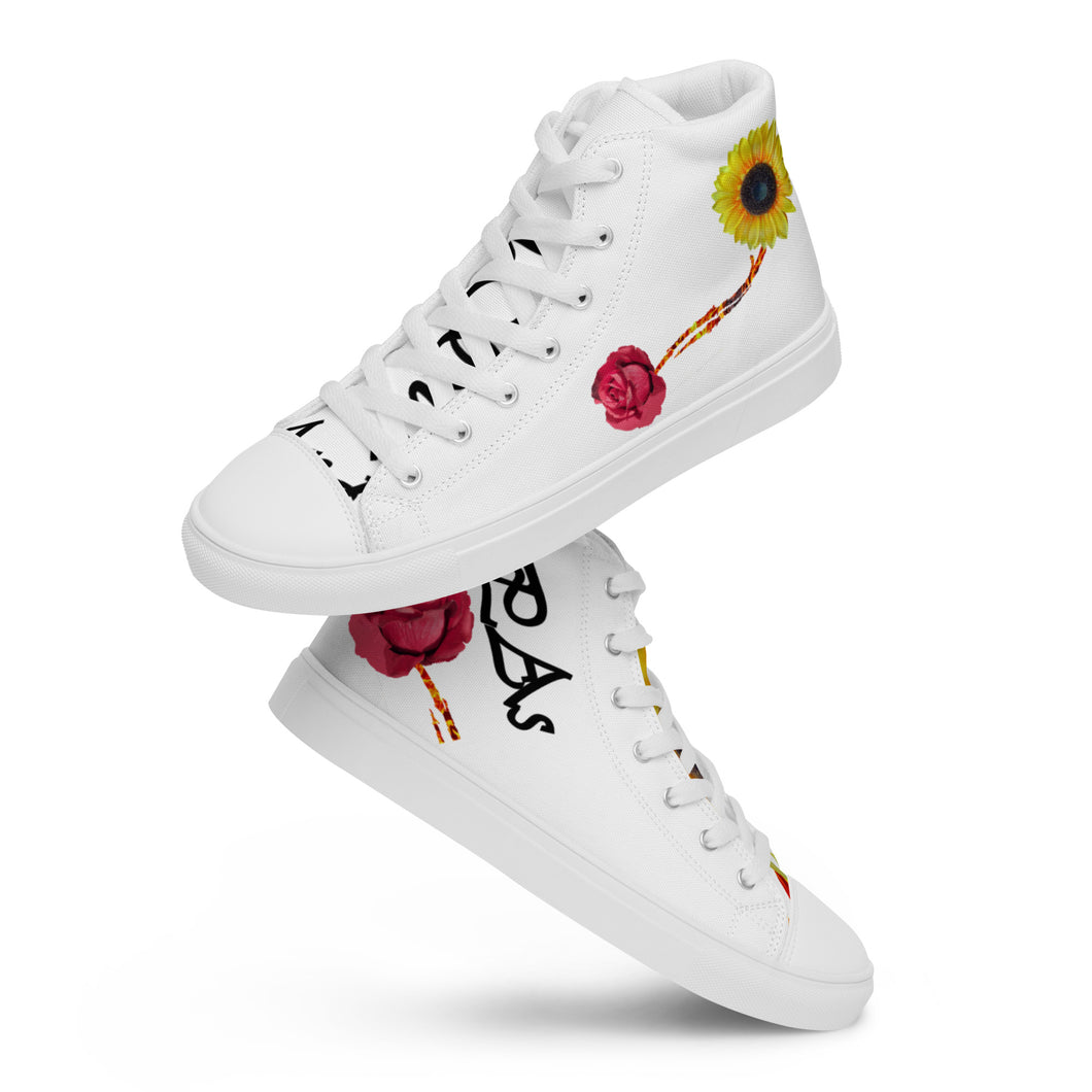 High top canvas shoes